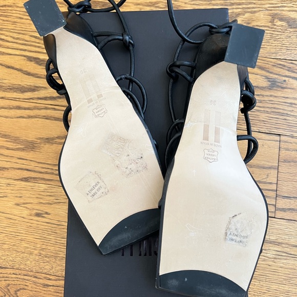 Miista Nappa Coco Black Sandal Heels - Picture 2 of 4